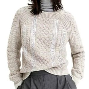 🍾🥂Festive Finds ✨ J.Crew gray sweater with sequins